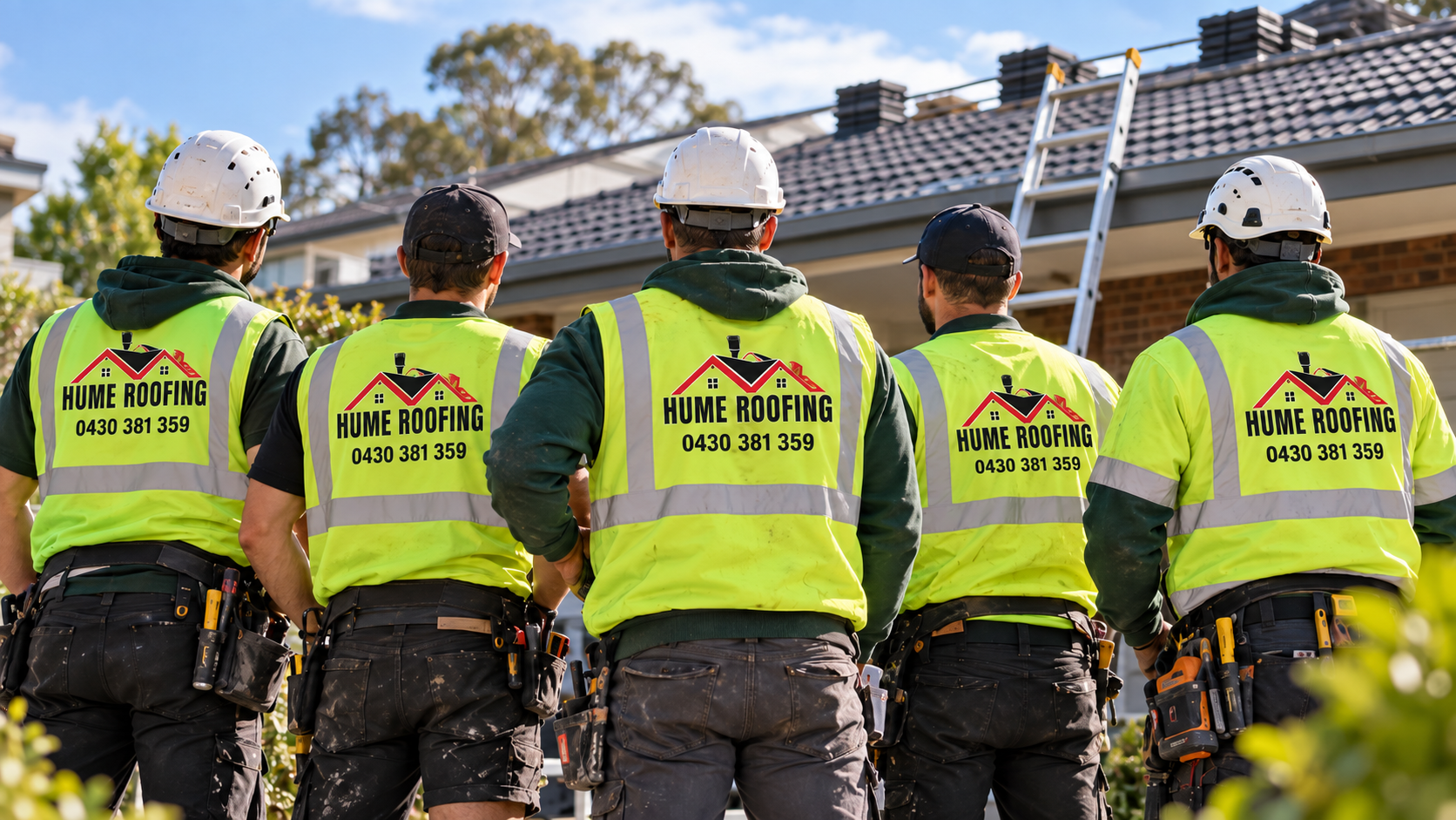 Hume Roofing roofing team on site